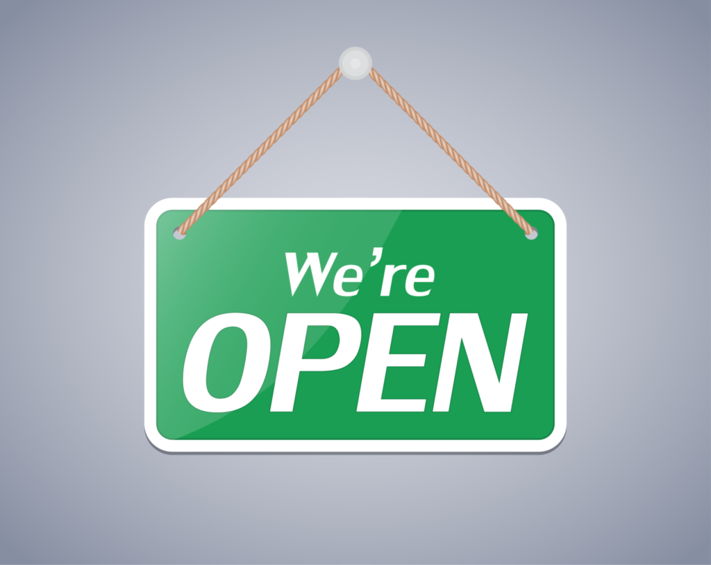 WE ARE OPEN