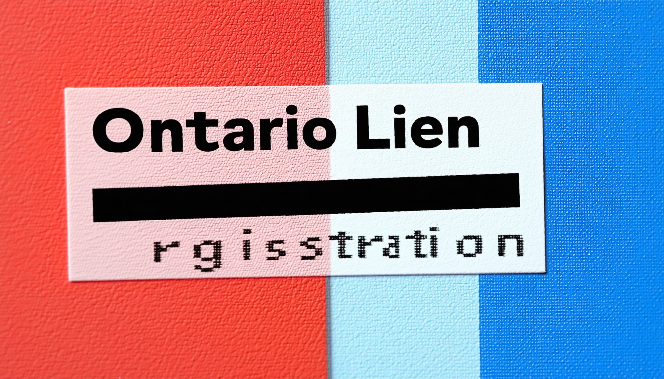 ontario lien registration